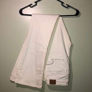 American Eagle White Skinny Kicks